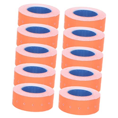 CLISPEED 1 Rolle Papier Verkaufsschilder im Einzelhandel kosten selbstklebendes Etikett Bandzeichen Markierungsetikett Legenden Preisaufkleber Klebeband zur Etikettenherstellung rot von CLISPEED
