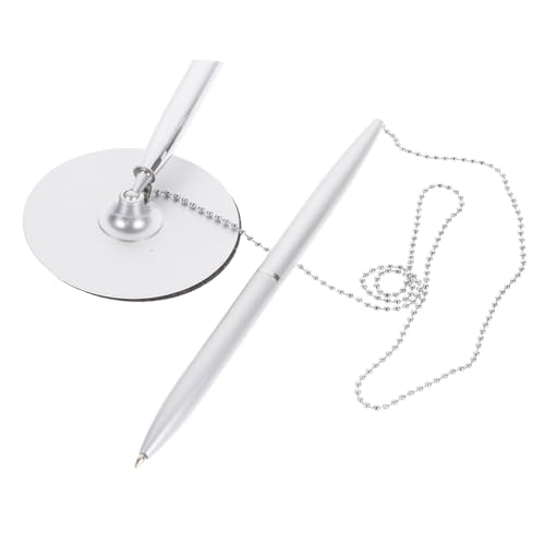 CLISPEED 1 Stück Metallschildstift Stifte Kugelschreiber Bußgeld Schreiben Büro Counter-service-stift Silver von CLISPEED