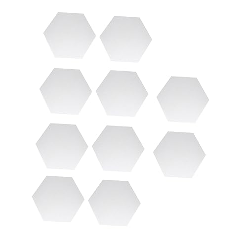 CLISPEED 10 Stück Anzeigetafel Moderne LED Niedliche Pinnwand Farben Dekorative Pinnwand Nachrichtentafel Wand Sechseck Dekorationen Vision Board Erstes Büro Große Kleine Matte von CLISPEED