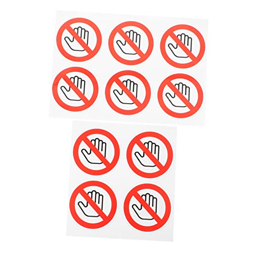 CLISPEED 10 Stück Aufkleber für Warnschilder klebendes Warnschild Achtung Gefahrenaufkleber briefumschläge Runder Warnaufkleber aus Vinyl Warnschild nicht berühren selbstklebendes Vinyl rot CLISPEED 10 Stück Aufkleber für Warnschilder klebendes Warnschild Achtung Gefahrenaufkleber briefumschläge Runder Warnaufkleber aus Vinyl Warnschild nicht berühren selbstklebendes Vinyl rot von CLISPEED