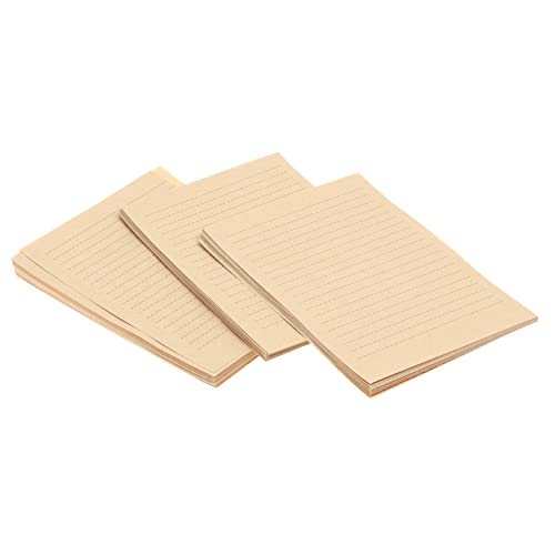 CLISPEED 100 Blatt Vintage-Briefpapier aus Kraftpapier altes Schreibpapier Recycelter Briefpapier Retro-Briefpapier briefumschläge druckerpapier Papier im Briefformat stationär Beige CLISPEED 100 Blatt Vintage-Briefpapier aus Kraftpapier altes Schreibpapier Recycelter Briefpapier Retro-Briefpapier briefumschläge druckerpapier Papier im Briefformat stationär Beige von CLISPEED