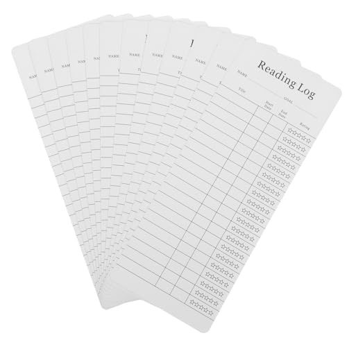 CLISPEED 12 Stück Bibliotheksausweis Lesezeichen Lese Lesezeichen Farbige Doppelseitige Lesezeichen Leser Liebhaber Log Leselisten Tracker Lesezeichen Zubehör LED Multipack CLISPEED 12 Stück Bibliotheksausweis Lesezeichen Lese Lesezeichen Farbige Doppelseitige Lesezeichen Leser Liebhaber Log Leselisten Tracker Lesezeichen Zubehör LED Multipack von CLISPEED