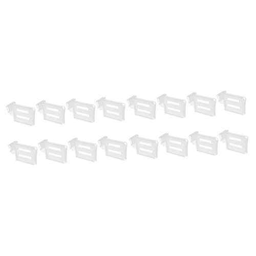 CLISPEED 16 Stk Gewürzteiler Küchenteilerhalter Kühlschranktrennwand Mini-Gefrierschrank Schubladen aus Kunststoff Gefrierabscheider Trennwand für Kühlschrankschubladen Teilung Splitter pp von CLISPEED