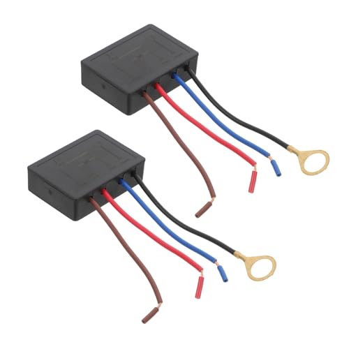 CLISPEED 2 Stück Berührungsschalter Lichtdimmer berühren Tischlampe Sensor Dimmschalter Kontrolle touch lamp dimmer touch lampe schalter doppel lichtschalter dimmbar Tischlicht Abs Schwarz von CLISPEED