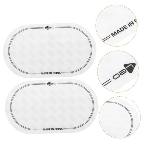 CLISPEED 2 Stück Zubehör für Trommelfelle drum pad drumpad schlagzeug matte Drum-Pads Trommelschild Abdeckung aufkleber teppiche Hautschutz für die Trommel Trommelverstärkungspad pte Weiß von CLISPEED