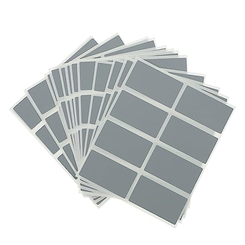 CLISPEED 200 Stück Rubbelkarten-aufkleber Vinyl Klebrig Kratzer Aus Etikett Schmucklos Druckbar Rubbellosaufkleber Geburtstag Selbst Rubbelaufkleber Groß Erwachsene Abkratzen Papier Silver von CLISPEED