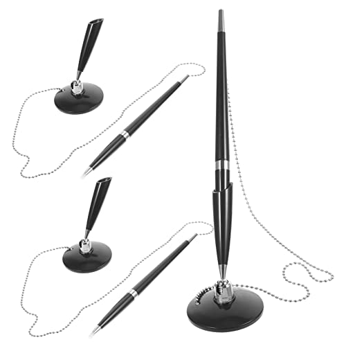 CLISPEED 3 Stück Stift Unterschreiben Fest Multi Unterschrift Kugelschreiber Empfangsthekenstift Business-zeichen-stift Schreibstift Mit Ständer Büro Stift Desktop-stifte Schwarz Plastik CLISPEED 3 Stück Stift Unterschreiben Fest Multi Unterschrift Kugelschreiber Empfangsthekenstift Business-zeichen-stift Schreibstift Mit Ständer Büro Stift Desktop-stifte Schwarz Plastik von CLISPEED