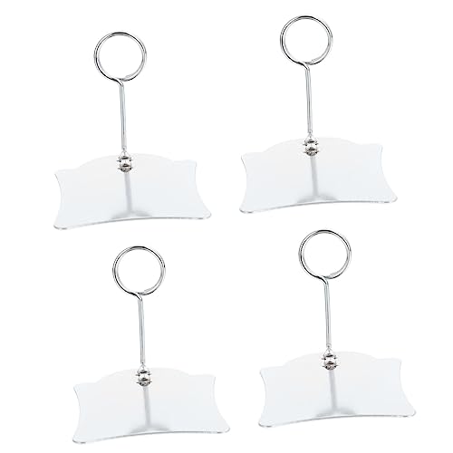 CLISPEED 5 Stück Preisschild -clip Lebensmitteletiketten Tag-display-halter Etiketten Für Den Einzelhandel Clips Rack-etiketten Etikettenhalter Clip Für Korbetiketten Silver Metall von CLISPEED