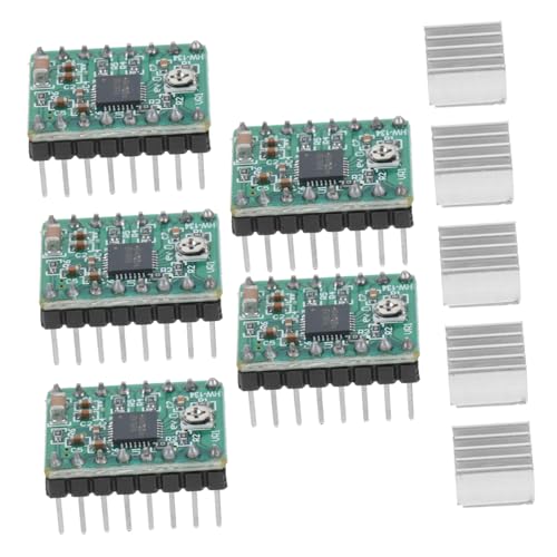 CLISPEED 5 Stück Schrittmotortreiber Treibermotor Treibermodul ausgerichtet Schrittmotor-Treiberplatine Kraftfahrer kleiner Motor Motormodul Schrittmotor-Antriebsmodul Green von CLISPEED