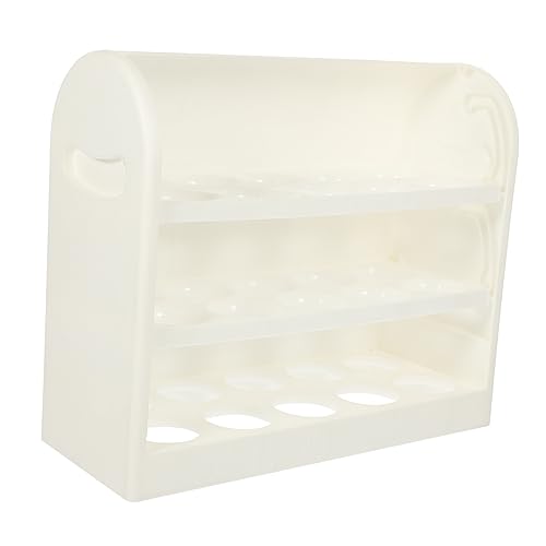 CLISPEED Aufbewahrungsbox Für Eier Eierschalen Für Kühlschränke Eierablage Eierbehälter Für Kühlschrank Eierständer Stapelbare Eierschalen Kühlschrank-ei Weiß Schreibtisch Eierkarton Pp von CLISPEED