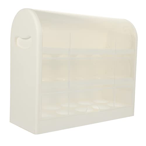 CLISPEED Aufbewahrungsbox Für Eier Kühlschrank Eierablage Eierschalen Für Kühlschränke 3-lagiger Eierbehälter Stapelbare Eierschalen Behälter Mit Deckel Eierhalter Schreibtisch Halterung Pp von CLISPEED