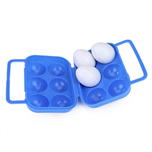 CLISPEED Eierbox Für Eier Eierbehälter Für Camping Eierbehälter Für 6 Eier Eierablage Eierbox Tragbar von CLISPEED