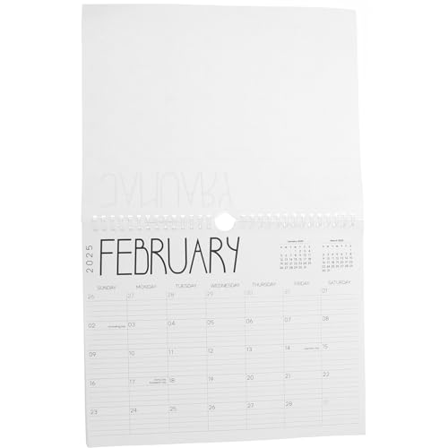 CLISPEED Jährlicher Wandkalender Eleganter Hängender Monatsplaner für Büro und Zuhause Monate mit Klaren Datumsangaben Yo Coil Design für Einfaches Umblättern und Stilvolle CLISPEED Jährlicher Wandkalender Eleganter Hängender Monatsplaner für Büro und Zuhause Monate mit Klaren Datumsangaben Yo Coil Design für Einfaches Umblättern und Stilvolle von CLISPEED