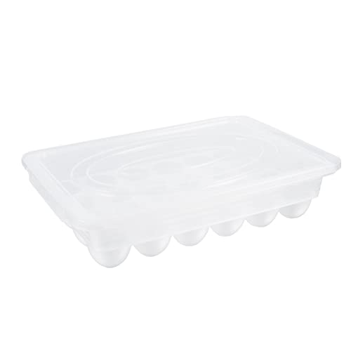 CLISPEED Kunststoffbehälter 1 Stück Karton Mit 24 Eierschalen Füllung Aus Pp Karton Schubladenfach von CLISPEED