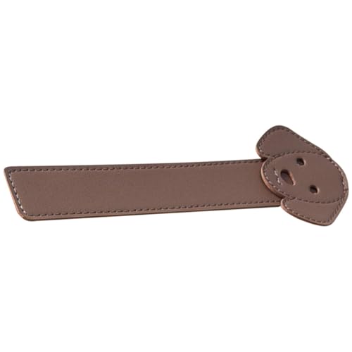 CLISPEED Lesezeichen aus Leder Hündchen Buchseite für Buchmarkierungen Ausweis Buchmarker aus Leder Hunde-Lesezeichen Buchmarker aus Hundeleder Tierbuchmarker Pu Light Brown von CLISPEED