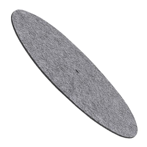 CLISPEED Rekordmatte Teller Plattenspielerzubehör für Vinyl Zubehör für Schallplatten Filzplattenspieler Matte Rutschmatte für Plattenspieler Beleg Plattenschutzmatte Slipmat gefühlt Grau von CLISPEED