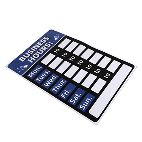 CLISPEED Sonnenschutz- Und Anti-fading-schilder Auswechselbare Buchstabentafeln Zeichen Vinyl Klebrig Veränderbar Bürozeitenschild Schreibbar Offen Geschäfte Aufkleber Blue Pvc CLISPEED Sonnenschutz- Und Anti-fading-schilder Auswechselbare Buchstabentafeln Zeichen Vinyl Klebrig Veränderbar Bürozeitenschild Schreibbar Offen Geschäfte Aufkleber Blue Pvc von CLISPEED