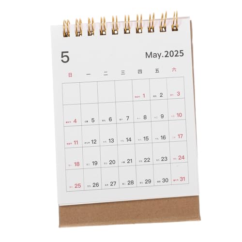 CLISPEED Tischkalender Flip Kalender mit Drahtbindung Design für Einfache Terminverfolgung für Büro Schule und Zuhause Vielseitig Einsetzbar und Leicht CLISPEED Tischkalender Flip Kalender mit Drahtbindung Design für Einfache Terminverfolgung für Büro Schule und Zuhause Vielseitig Einsetzbar und Leicht von CLISPEED
