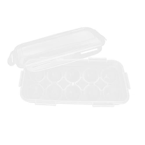 Kasten tragbarer Kühlschrank Essenstablett Kunststoffschalen Serviertabletts aus aufbewahrungsdose storage boxes Eier Ei Fall Lebensmittel Spender Plastik Weiß von CLISPEED