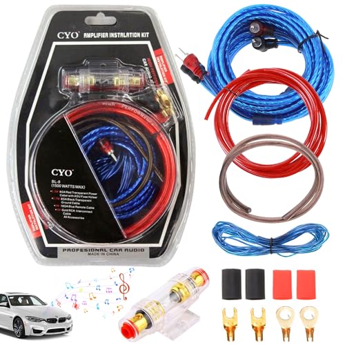 CLIUNT Kfz Verstärker Kabelsatz Anschluss Set, 10GA subwoofer kabel set, 1500w Auto Verstärker Kabel Set, Endstufe Kabel Set, 4.5m Installations Car Verstärker Kabelset CLIUNT Kfz Verstärker Kabelsatz Anschluss Set, 10GA subwoofer kabel set, 1500w Auto Verstärker Kabel Set, Endstufe Kabel Set, 4.5m Installations Car Verstärker Kabelset von CLIUNT