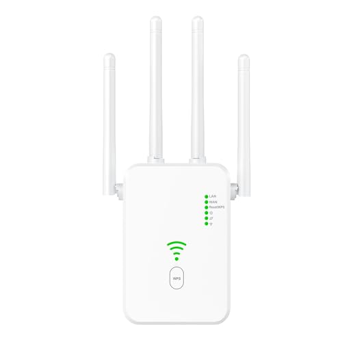 CLIUNT WLAN Verstärker 300Mbit/s, WLAN Repeater, 5G & 2.4G Dualband Ultraxtender WiFi Verstärker, WiFi Extender bis zu 5000sq.ft Mit 1 LAN Port, 1 WAN Port, WPS,Einfache Einrichtung CLIUNT WLAN Verstärker 300Mbit/s, WLAN Repeater, 5G & 2.4G Dualband Ultraxtender WiFi Verstärker, WiFi Extender bis zu 5000sq.ft Mit 1 LAN Port, 1 WAN Port, WPS,Einfache Einrichtung von CLIUNT