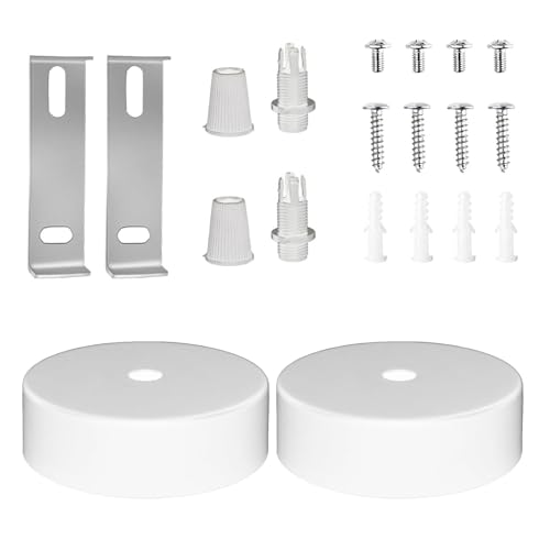 2 STK Deckendose 80 * 25mm Weiß, Lampenabdeckung Decke, Lampenaufhängung weiß, Deckenverteilerdose, Kabelabdeckung Decke, Kabelabdeckung Deckenlampe, Abdeckung Lampenanschluss Decke Metall 2 STK Deckendose 80 * 25mm Weiß, Lampenabdeckung Decke, Lampenaufhängung weiß, Deckenverteilerdose, Kabelabdeckung Decke, Kabelabdeckung Deckenlampe, Abdeckung Lampenanschluss Decke Metall von CLKE