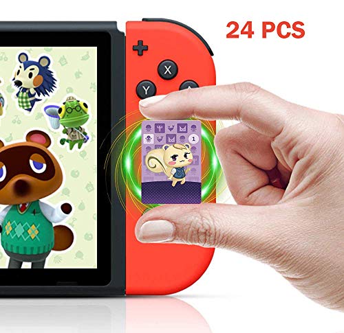 CLKJCAR 24 Pcs/Set NS Game Cards NFC Tag Cards for Animal Crossing New Horizons for Nintendo Switch/Wii U/Switch Lite(small card) von CLKJCAR
