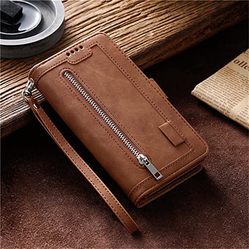 CLLDY Flip Magnetic Case für iPhone 14 13 12 11 Mini Pro XS Max XR X 7 8 6 6s Plus SE 2020 2022 Brieftasche Telefonkartenfächer Lederhülle, braun, für IP 12 Mini 5,4 Zoll CLLDY Flip Magnetic Case für iPhone 14 13 12 11 Mini Pro XS Max XR X 7 8 6 6s Plus SE 2020 2022 Brieftasche Telefonkartenfächer Lederhülle, braun, für IP 12 Mini 5,4 Zoll von CLLDY