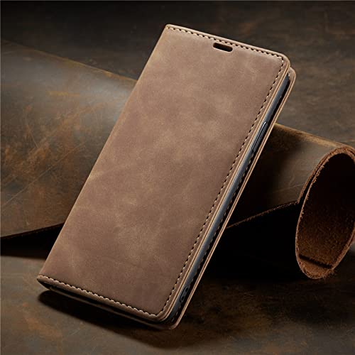 CLLDY Luxuriöse magnetische Flip-Mappenhülle für iPhone 14 13 12 Mini 11 Pro XS Max X XR 8 7 6s 6 Plus 5 5s SE 2020 2022 Kartenhülle aus Leder, braun, für iPhone 13 Mini CLLDY Luxuriöse magnetische Flip-Mappenhülle für iPhone 14 13 12 Mini 11 Pro XS Max X XR 8 7 6s 6 Plus 5 5s SE 2020 2022 Kartenhülle aus Leder, braun, für iPhone 13 Mini von CLLDY