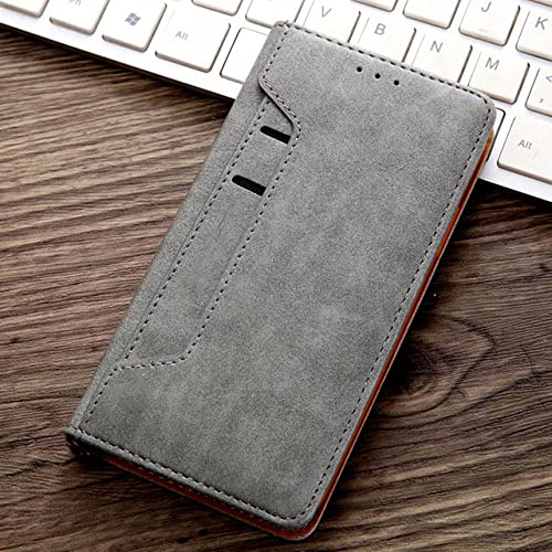 Luxury Flip Card Slots Case für iPhone 14 13 12 Mini 11 Pro XS Max XR X 7 8 Plus SE 2020 2022 Magnetic Wallet Leather Stand Cove, grau, für iPhone 13 6.1inch Luxury Flip Card Slots Case für iPhone 14 13 12 Mini 11 Pro XS Max XR X 7 8 Plus SE 2020 2022 Magnetic Wallet Leather Stand Cove, grau, für iPhone 13 6.1inch von CLLDY