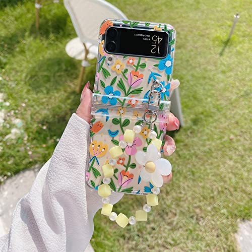 Luxus süße Blume Armband Kette Floral Hülle für Samsung Galaxy Z Flip 3 5G Z Flip3 Zflip3 Zflip4 ZFlip 3 4 Cover, A, für Z Flip 3 Luxus süße Blume Armband Kette Floral Hülle für Samsung Galaxy Z Flip 3 5G Z Flip3 Zflip3 Zflip4 ZFlip 3 4 Cover, A, für Z Flip 3 von CLLDY
