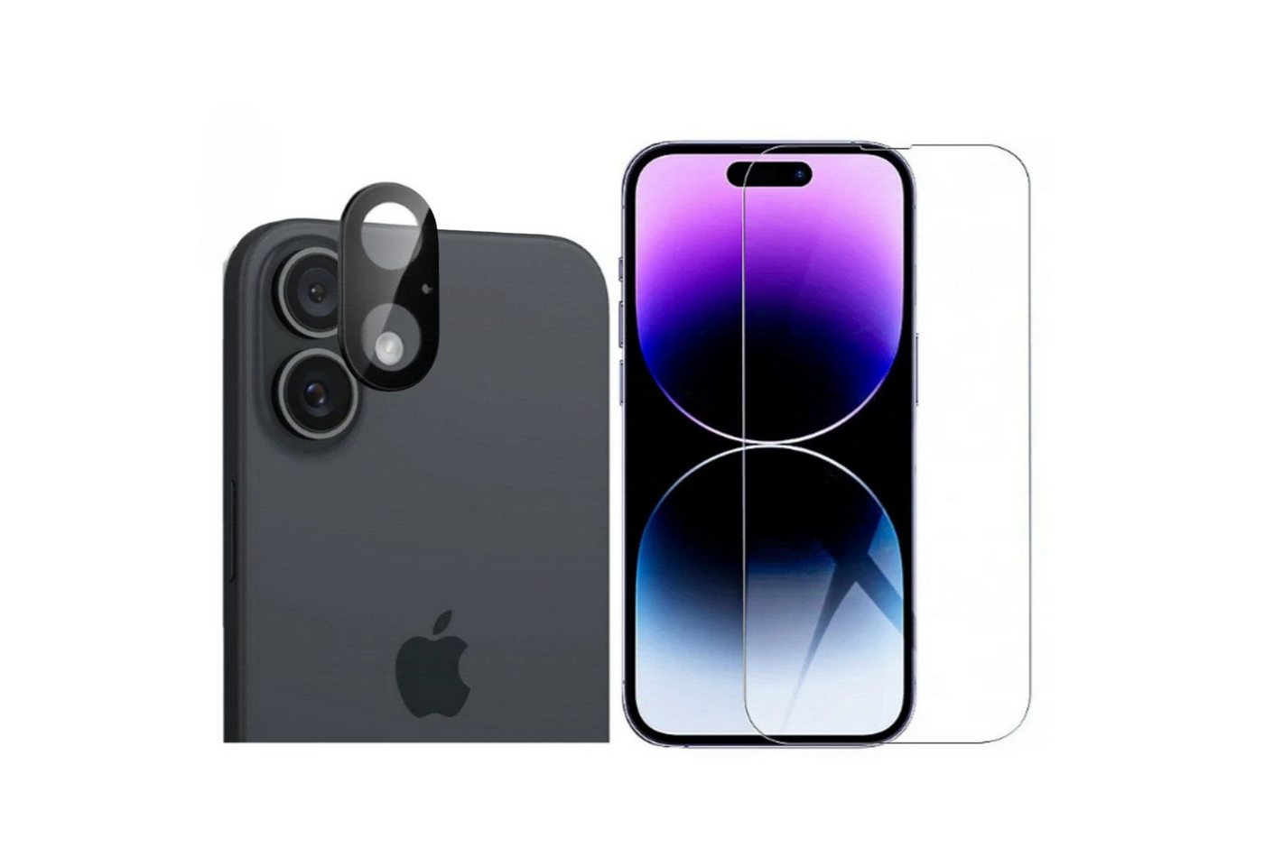 CLM-Tech Displayschutzglas 1X Schutzfolie für iPhone 16 Panzerfolie 1X Kameraschutz für Apple iPhone 16 6,1 Zoll, 2er Set Kameraglas Panzerglas Displayschutz 9H Glas, 2 Stück, Unterstützt Fingerabdruck-ID CLM-Tech Displayschutzglas 1X Schutzfolie für iPhone 16 Panzerfolie 1X Kameraschutz für Apple iPhone 16 6,1 Zoll, 2er Set Kameraglas Panzerglas Displayschutz 9H Glas, 2 Stück, Unterstützt Fingerabdruck-ID von CLM-Tech