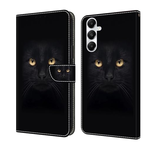 CLM-Tech Handyhülle kompatibel mit Samsung Galaxy A16 5G Hülle - Tasche aus Kunstleder - Klapphülle mit Ständer und Kartenfächern - Schutzhülle Wallet Case Cover in schwarzer Panther Augen CLM-Tech Handyhülle kompatibel mit Samsung Galaxy A16 5G Hülle - Tasche aus Kunstleder - Klapphülle mit Ständer und Kartenfächern - Schutzhülle Wallet Case Cover in schwarzer Panther Augen von CLM-Tech