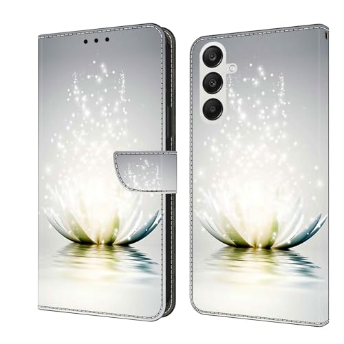 CLM-Tech Handyhülle kompatibel mit Samsung Galaxy A26 5G Hülle - Tasche aus Pu Leder - Klapphülle mit Ständer und Kartenfächern - Schutzhülle Wallet Case Cover Lotus Lampe CLM-Tech Handyhülle kompatibel mit Samsung Galaxy A26 5G Hülle - Tasche aus Pu Leder - Klapphülle mit Ständer und Kartenfächern - Schutzhülle Wallet Case Cover Lotus Lampe von CLM-Tech