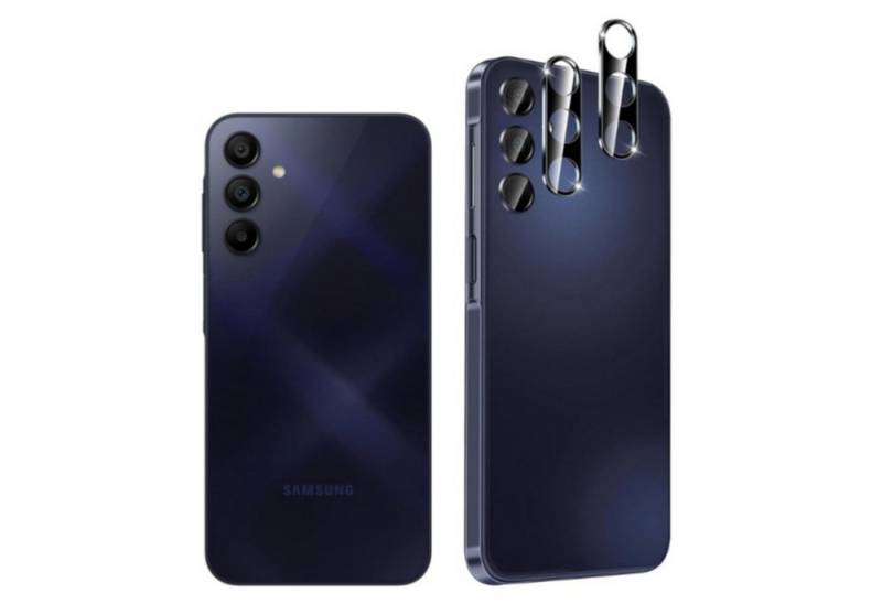 CLM-Tech Kameraschutzglas 2X Samsung Galaxy A26 5G Kameraglas kristallklar für Samsung Galaxy A26 5G, Linse Schutzglas 9H Glas - Folie kristallklar 2er Set Kameraschutz, 2 Stück, Kratzfest von CLM-Tech