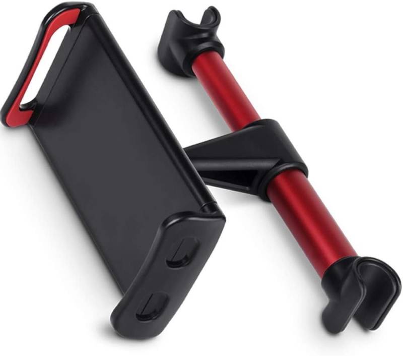 CLM-Tech Tablet Halterung für die Kopfstütze im Auto - Handy-Halterung, (bis 11,00 Zoll, Kopfstützenhalterung - iPad Halter, 2-tlg., 360 Grad drehbar, universal kompatibel mit 4-11 Zoll Geräten) von CLM-Tech