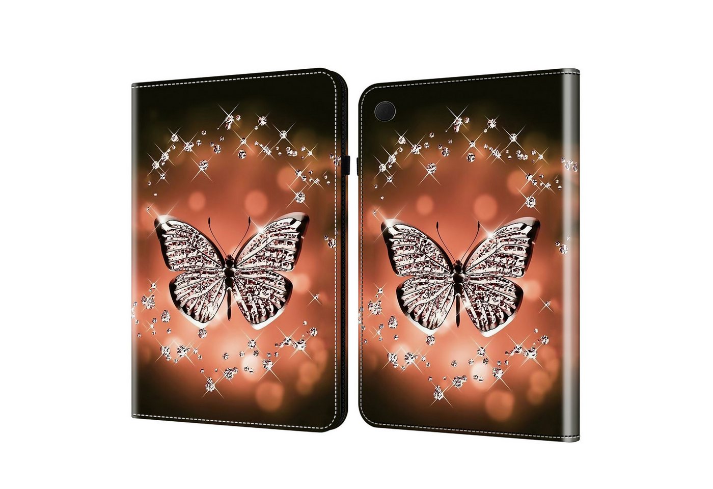 CLM-Tech Tablet-Hülle für Samsung Galaxy Tab A9+ Hülle aus PU Leder Klapphülle 28 cm (11 Zoll), Cover Schutzhülle mit Magnetverschluss und Standfunktion von CLM-Tech
