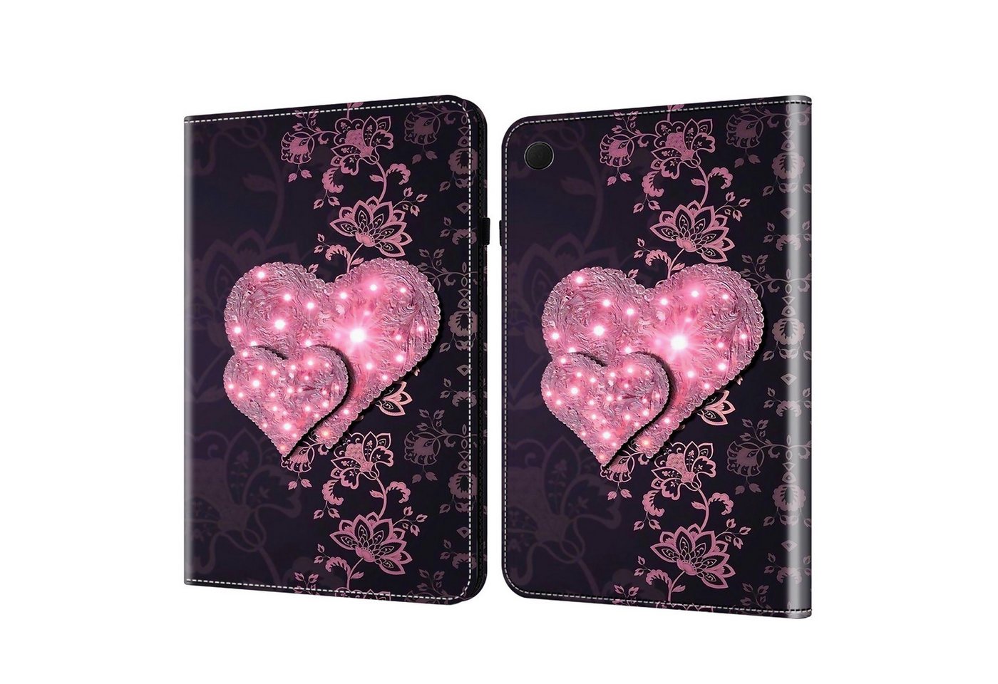 CLM-Tech Tablet-Hülle für Samsung Galaxy Tab A9+ Hülle aus PU Leder Klapphülle 28 cm (11 Zoll), Cover Schutzhülle mit Magnetverschluss und Standfunktion von CLM-Tech
