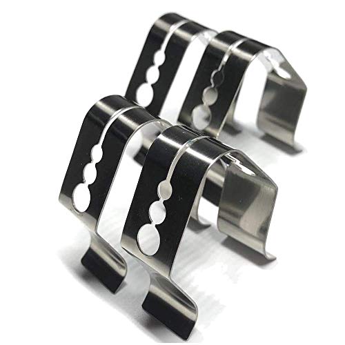CLORY 4 Stück Ersatz Thermopro Maverick Sonde Clip Universal Temperatur Lesen Thermometer Grill Clip Zubehör Smoker Ambient Sonde Halter Sonde Clip Halter von CLORY