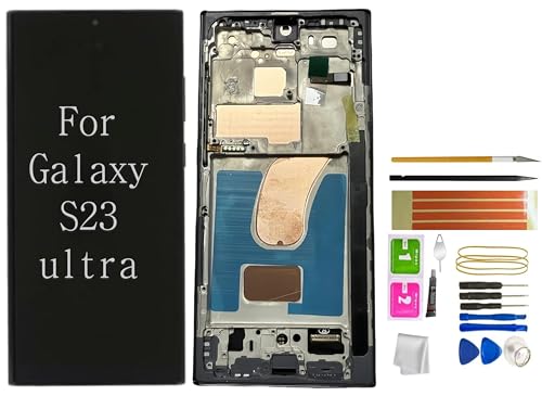 CLOTGIAAL LED-Bildschirm-Ersatz für Samsung Galaxy S23 Ultra [SM-S918B/S918U/S918U1/S918W] mit Werkzeug-Kit – DIY-Reparatur und professionelle Installation (Fingerabdruck nicht unterstützt) von CLOTGIAAL