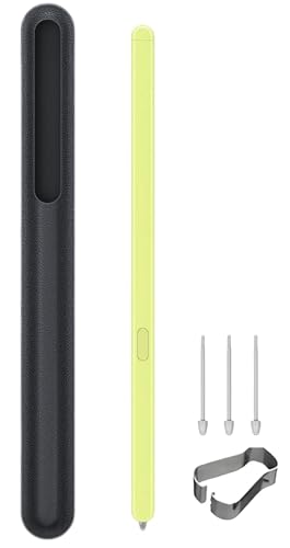 CLOTGIAAL Z Fold 6 S Pen Fold Edition mit Hülle, Z Fold 6 Slim S Pen, Ersatz für Samsung Galaxy Z Fold 6 + Spitzen/Federn (schwarzer Stift + Hülle) von CLOTGIAAL