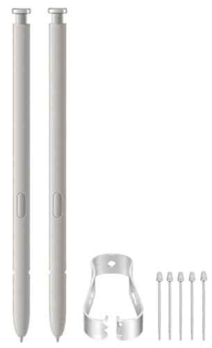 S-Stift für Samsung Galaxy S25 Ultra 5G, 0,7 mm Spitze, 2er-Pack mit 5 Ersatzspitzen, ohne Bluetooth, Grau von CLOTGIAAL