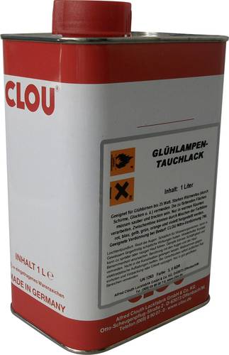 CLOU TLK1000/ROT Glühlampen-Tauchlack 1l Rot von CLOU