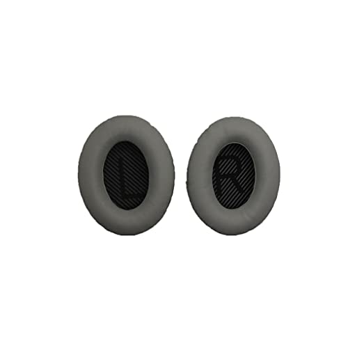 CLSSLVVBN 1 Paar Ohrhörer Kissen Ohrpolster Kopfmontierter atmungsaktiver Mesh Ohrenschützer Gamer Ersatz für Bose QC35 QC15 Kopfhörer, Grau+Schwarz von CLSSLVVBN