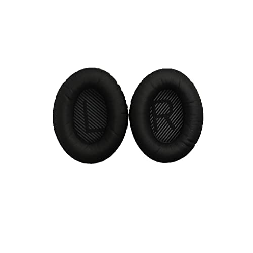 CLSSLVVBN 1 Paar Ohrhörer Kissen Ohrpolster Kopfmontierter atmungsaktiver Mesh Ohrenschützer Gamer Ersatz für Bose QC35 QC15 Kopfhörer, Schwarz von CLSSLVVBN