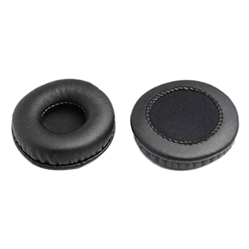 CLSSLVVBN 1 Paar PU Schwamm Kopfhörer Pad, tragbar, weich, staubdicht, waschbar, Kopfhörer Cup, Büro, Headset Abdeckung, Zubehör, Schwarz, 55mm von CLSSLVVBN