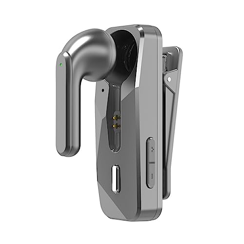 CLSSLVVBN 1 Stück Halsband Kopfhörer Bluetooth Kompatibilität 5.1 Rauschunterdrückung Tragbares Laufspiel Sportspiel mit Mikrofon, Grau von CLSSLVVBN