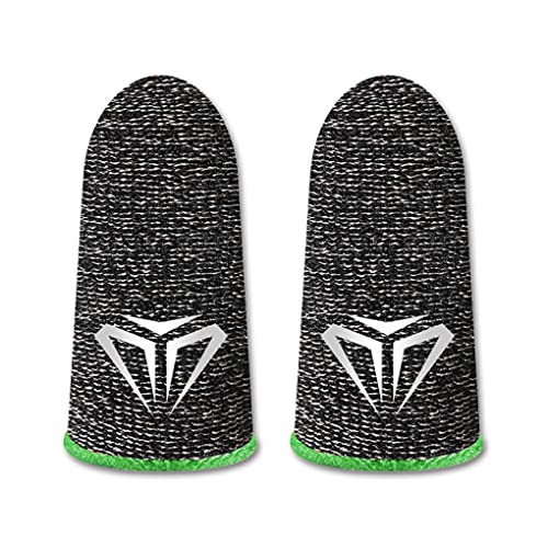 CLSSLVVBN 10 Stück Phone Gaming Fingertip Sleeves Empfindliche Touchscreen Handschuhe 24Pin Knitting Atmungsaktive Anti Fingerabdruck Abdeckungen, Grün Typ 1 von CLSSLVVBN