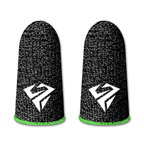 CLSSLVVBN 10 Stück Phone Gaming Fingertip Sleeves Empfindliche Touchscreen Handschuhe 24Pin Knitting Atmungsaktive Anti Fingerabdruck Abdeckungen, Grün Typ 2 von CLSSLVVBN