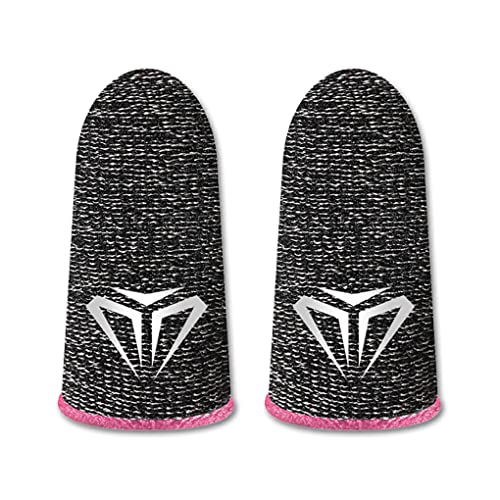 CLSSLVVBN 10 Stück Phone Gaming Fingertip Sleeves Empfindliche Touchscreen Handschuhe 24Pin Knitting Atmungsaktive Anti Fingerabdruck Abdeckungen, Rosa Typ 1 von CLSSLVVBN